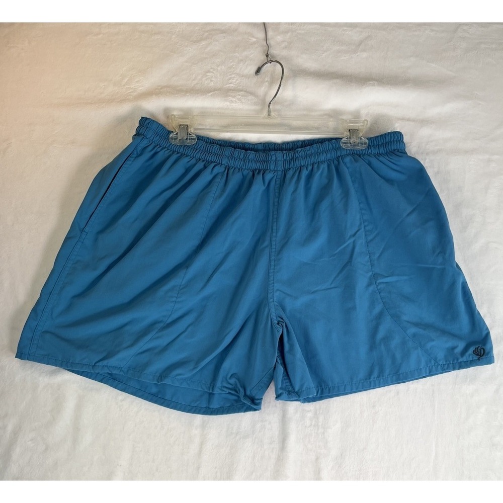 Duck Camp Swim Shorts Mens Size XL "5 Blue Elastic Waist